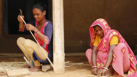 Two women Bamboo Artisans